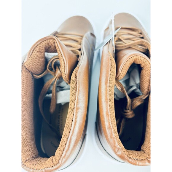 Men's London Fog Dorance Cognac Brown Memory Foam Boots Shoes Size 10 New! - Picture 10 of 13